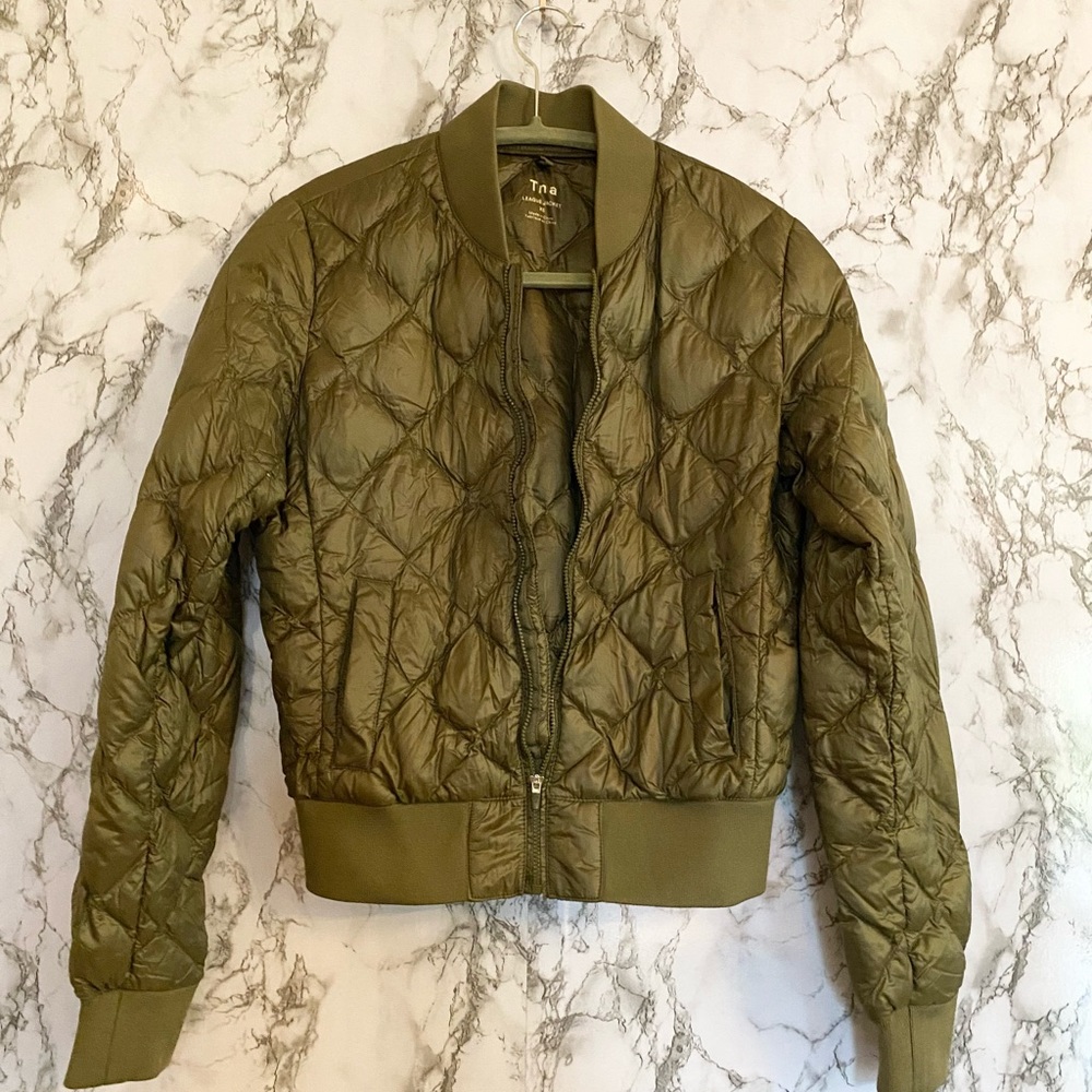 TNA quilted bomber jacket